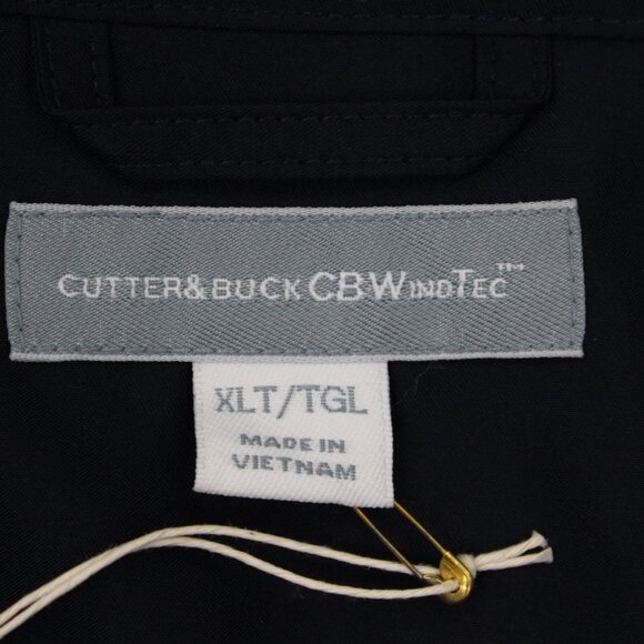 Cutter & Buck CB Windtec Jacket NWT Mens XLT Blue Astute Convertible Golf Coat - Picture 9 of 16